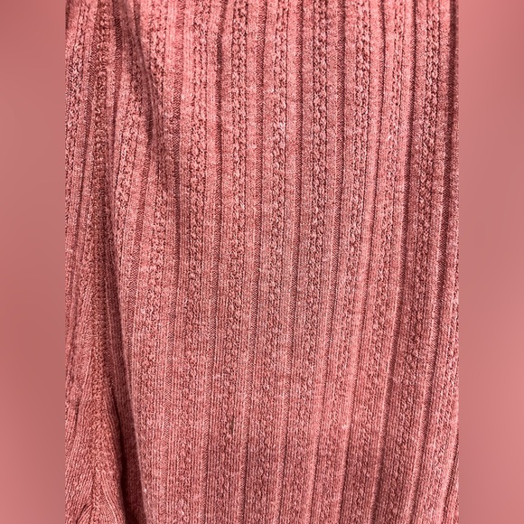 Blu Pepper Ribbed Knit Pants in Rosewood - Picture 4 of 4